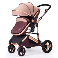 high view stroller light folding ultralight can sit and lie portable baby cart simple umbrella car baby stroller baby carriage