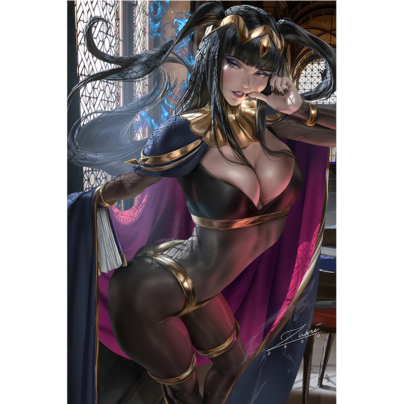 

Anime Game Tharja Purple Sexy Woman Canvas Posters and Prints Custom Wall Art Hanging Pictures Decoration Painting for Bedroom