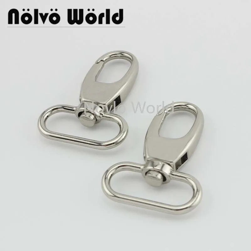 

Nolvo World 5-20-100pcs 5 colors 54*31mm 1-1/4" metal strap buckle for bags, dog collar lobster clasp swivel snap hook
