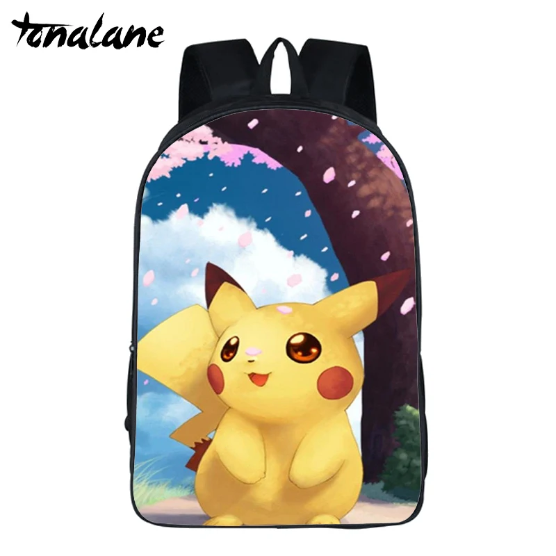 Крутой Покемон ребенок Пикачу рюкзак детские школьные сумки рюкзак Pokemon для подростков девочек мальчиков повседневные дорожные сумки - Цвет: 25