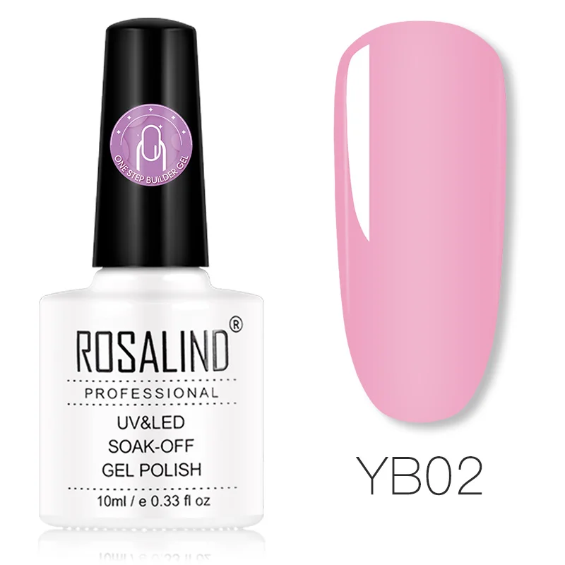 RDYB02 ROSALIND УФ-гель для ногтей один шаг строитель гель поли один шаг для наращивания маникюра без основы Дизайн ногтей набор использовать верхнее покрытие - Цвет: RDYB02