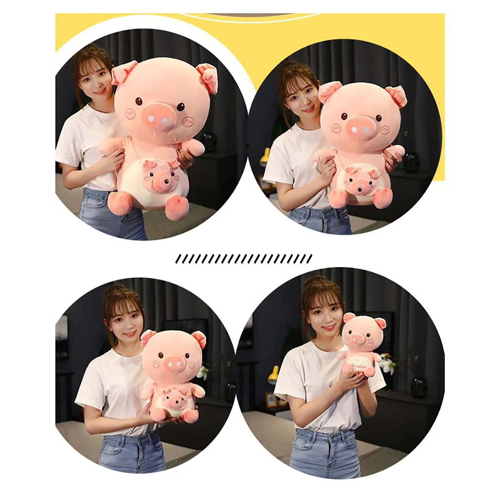 

Cartoon Cute Bubble Pig Doll Stuffed Pig Children Holiday Gift Stuffed Toy Kawaii Decorative Ornaments