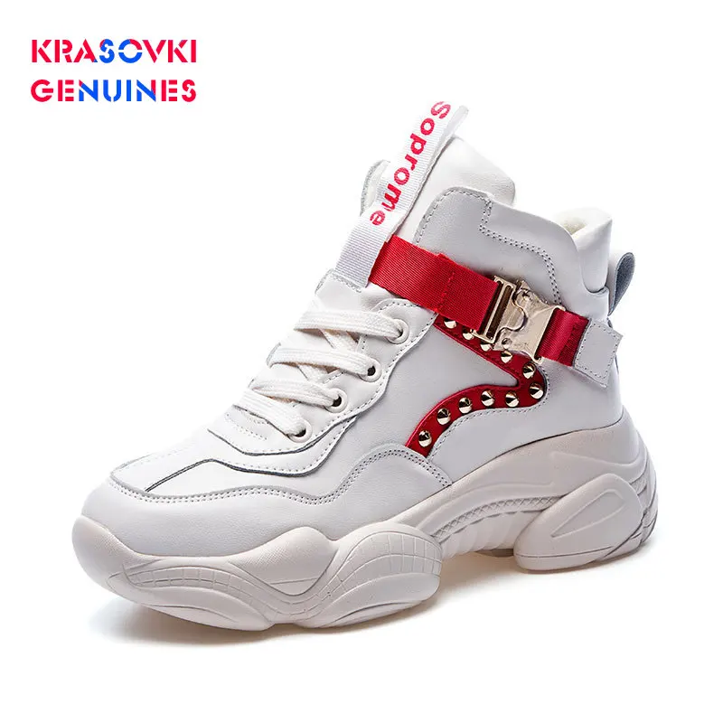 Krasovki Genuines/женские кроссовки зимняя теплая модная обувь Прямая поставка дышащая