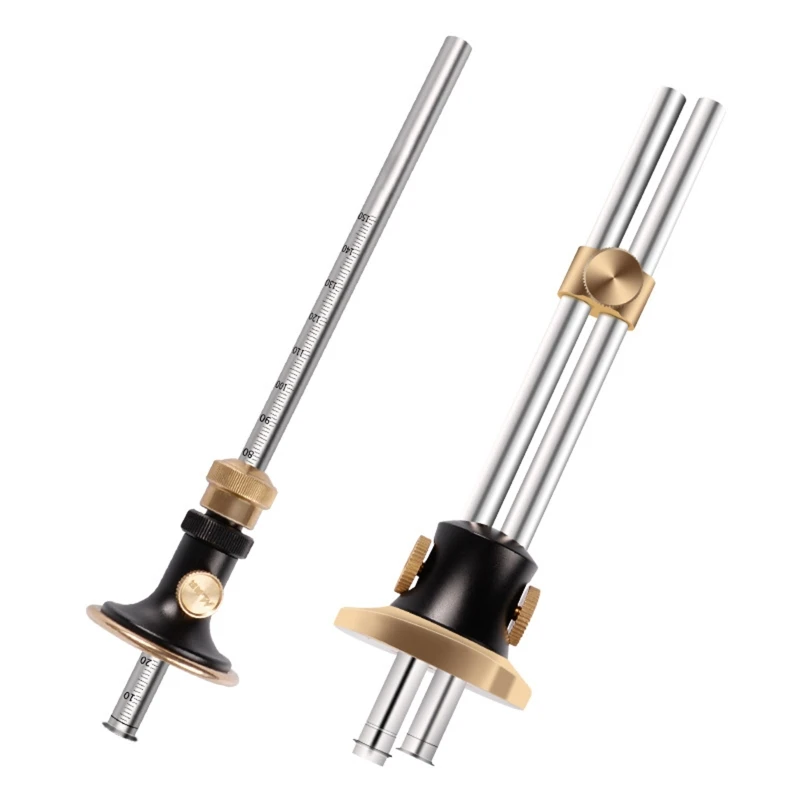 

Stainless Steel Woodworking Scriber Marking Gauge Fine Tuning Mortise Ruler Tool Y5JA