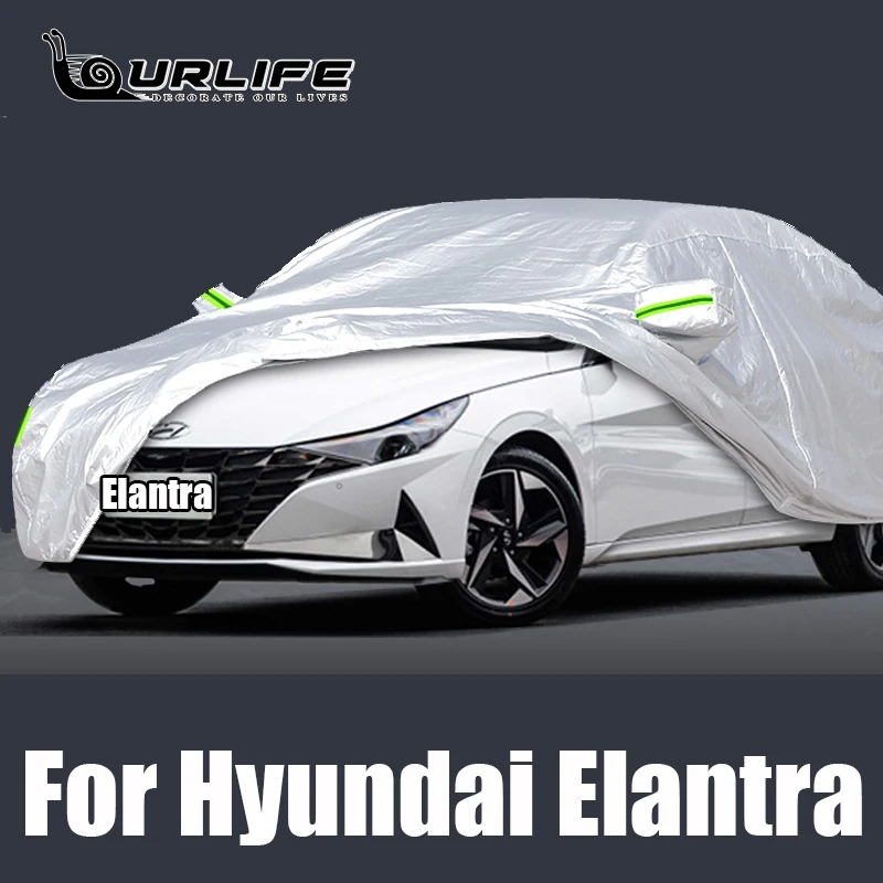 

Full Car Covers Outdoor Sun Anti UV Rain Snow Dust Protection Oxford cloth Cover For HYUNDAI Elantra 2010 to 2021 Accessories