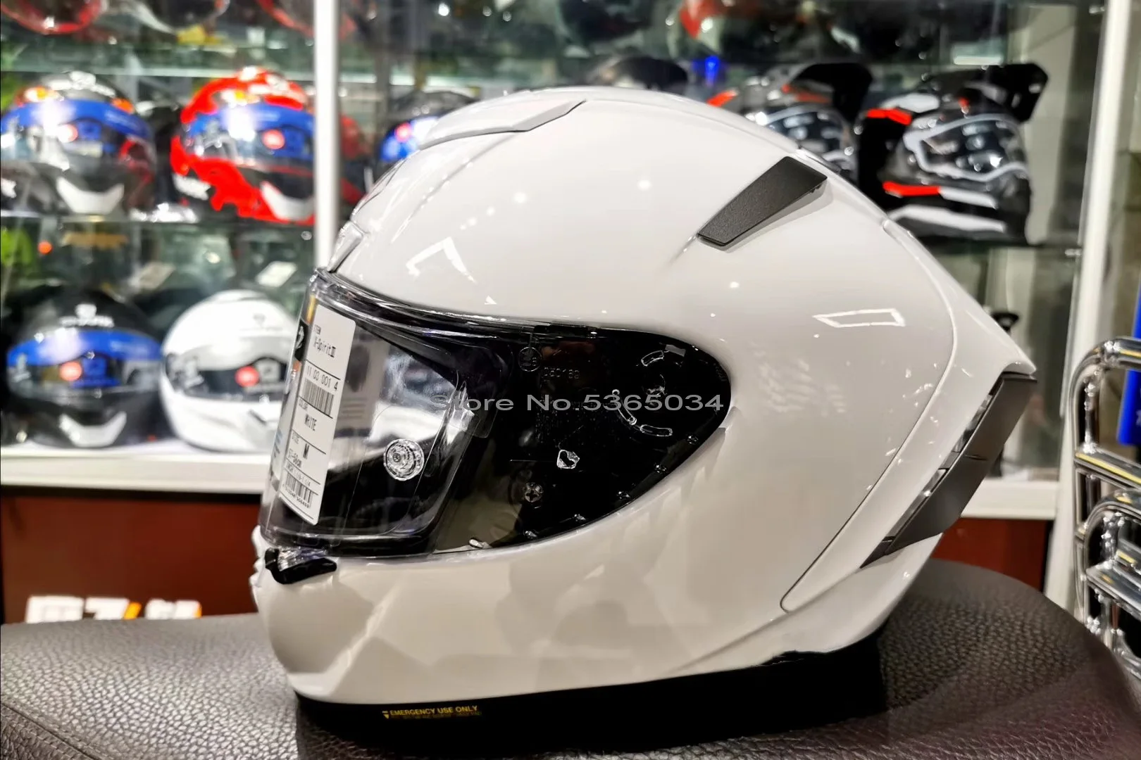

Full Face Motorcycle helmet X14 gloss white Helmet anti-fog visor Riding Motocross Racing Motobike Helmet