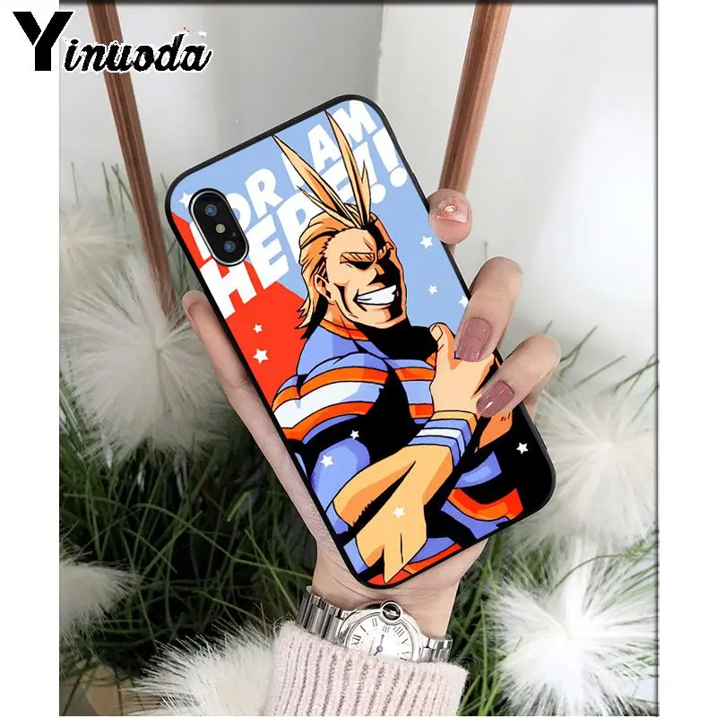 

Yinuoda Anime My Hero Boku no Hero Academia deku bakugou TPU Soft Phone Case for Apple iPhone 8 7 6 6S Plus X XS MAX 5 5S SE XR