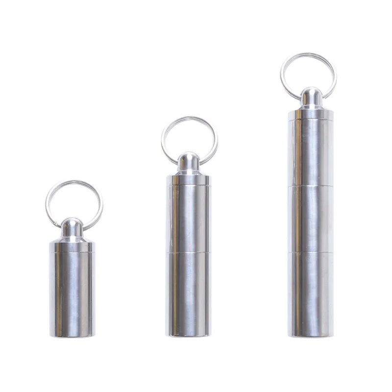 Открытый чистый титан таблетки бутылки медицина выживания водонепроницаемый