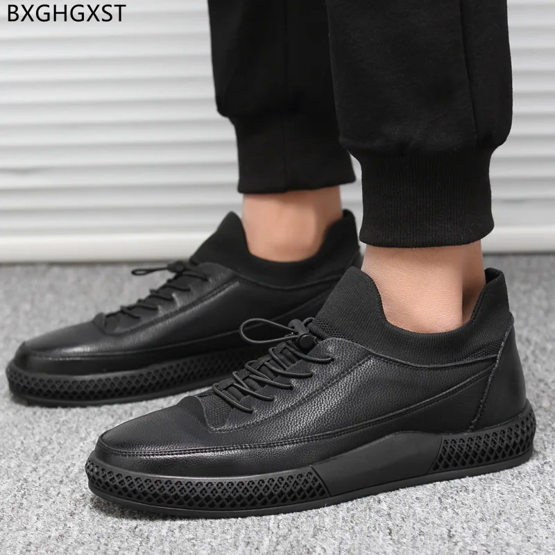 

Кроссовки-носки мужские кожаные, повседневная обувь, роскошные брендовые, чёрные, для бега, 2023