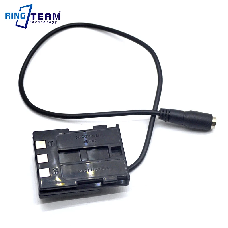 Флуоресцентный аккумулятор DR-700 соединитель постоянного тока для камер Canon Powershot