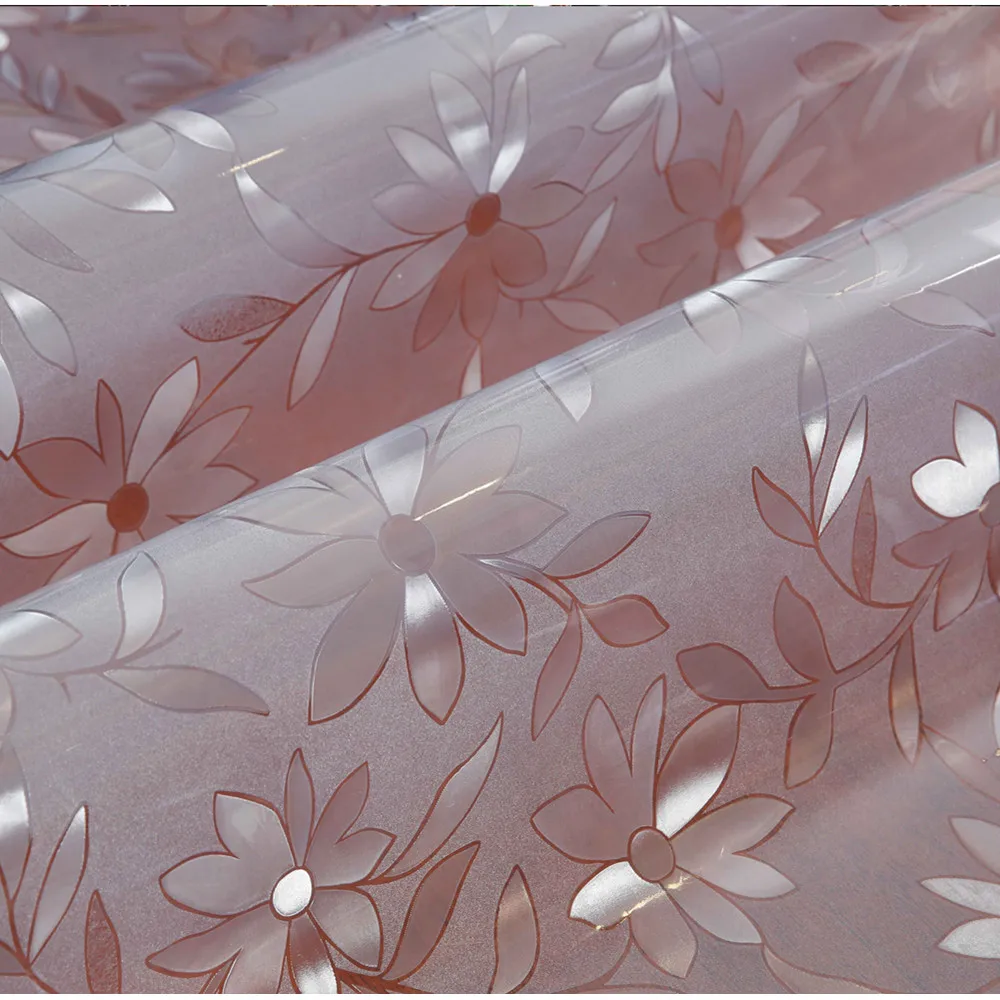 Скатерть из мягкого стекла ПВХ прозрачная прямоугольная скатерть