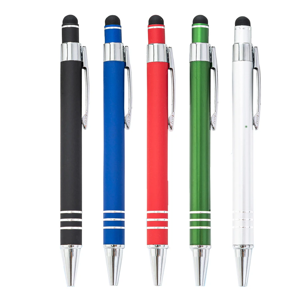 

100Pcs 2 in 1 Ballpoint Universal Touch Screen Stylus Pen For iPhone Huawei Mobile Phone Capacitive Tablet Office Stationery