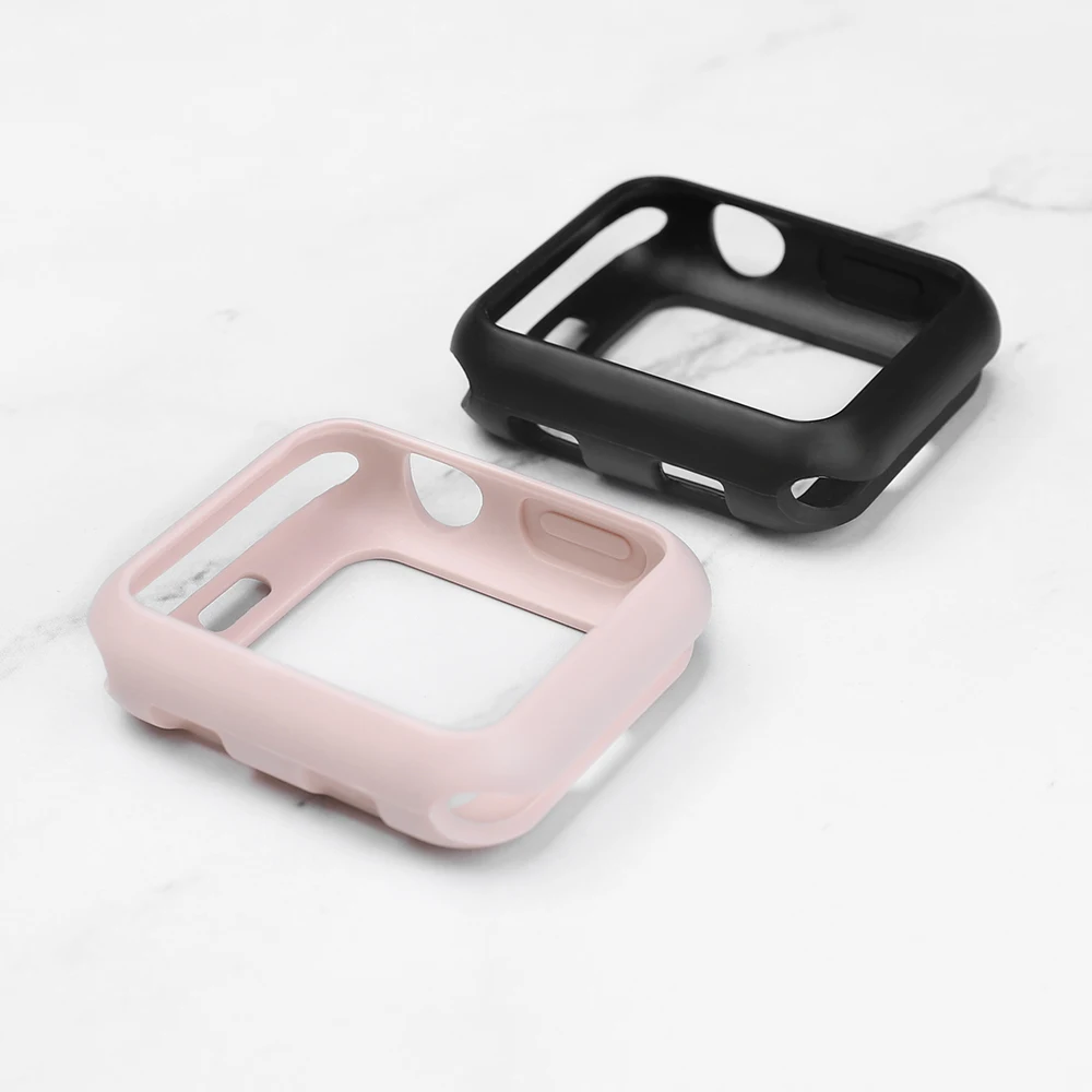 Чехол из ТПУ для Apple series 5 4 44 мм 40 iWatch 321 38 42 силиконовый цветной чехол Защита