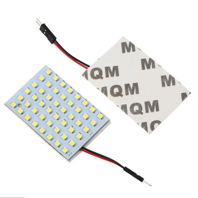 2 светодиодные панели высокой мощности 9 Вт T10 BA9S C5W 2835 48SMD 12 В постоянного тока для