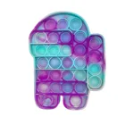 Игрушка-антистресс Pop It, радужная шахматная доска, Поппер пузырьков, сенсорные игрушки-антистресс для родителей и детей, Интерактивная игрушка для времени