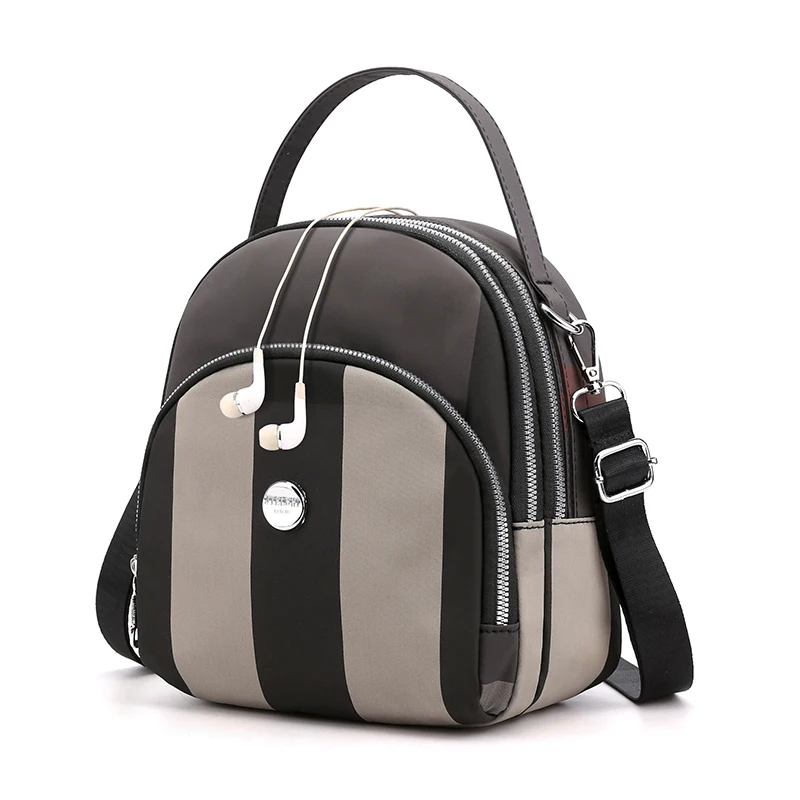 Женская сумка через плечо для девочек-подростков в клетку легкая нейлоновая