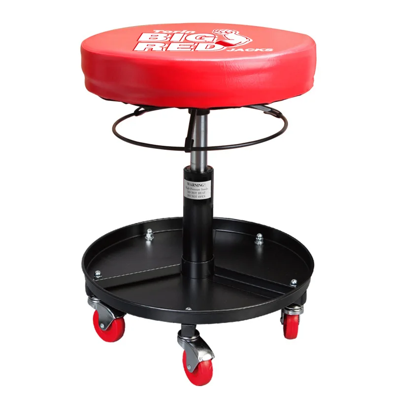 

Gas spring lifting work stool round repair stool with work plate repair stool auto repair hardware tools