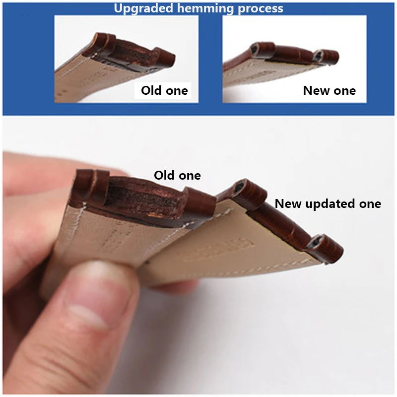 Slub pattern notch leather watch strap suitable for GC  gu-ess  Pasha male bracelet 20 22mm notch end watc h band