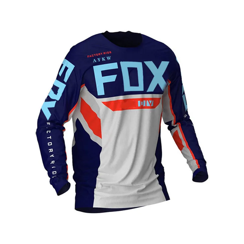 2021 Настройка команды Moto Mtb Мотокросс лиса джерси Enduro Maillot Hombre DH BMX MX Велосипеды