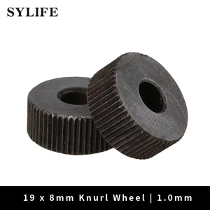 2x серебряное 1 мм одиночное прямое грубое линейное накатанное колесо для металлообработки