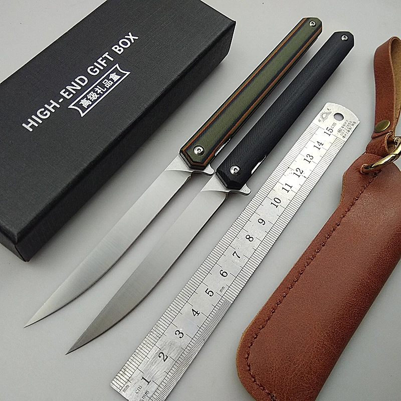 

KESIWO PEN02 Folding Knife Pocket D2 Blade Tactical Camping Survival Fruit G10 Outdoor Gift Tool Pen Rescue Kitchen EDC Knives
