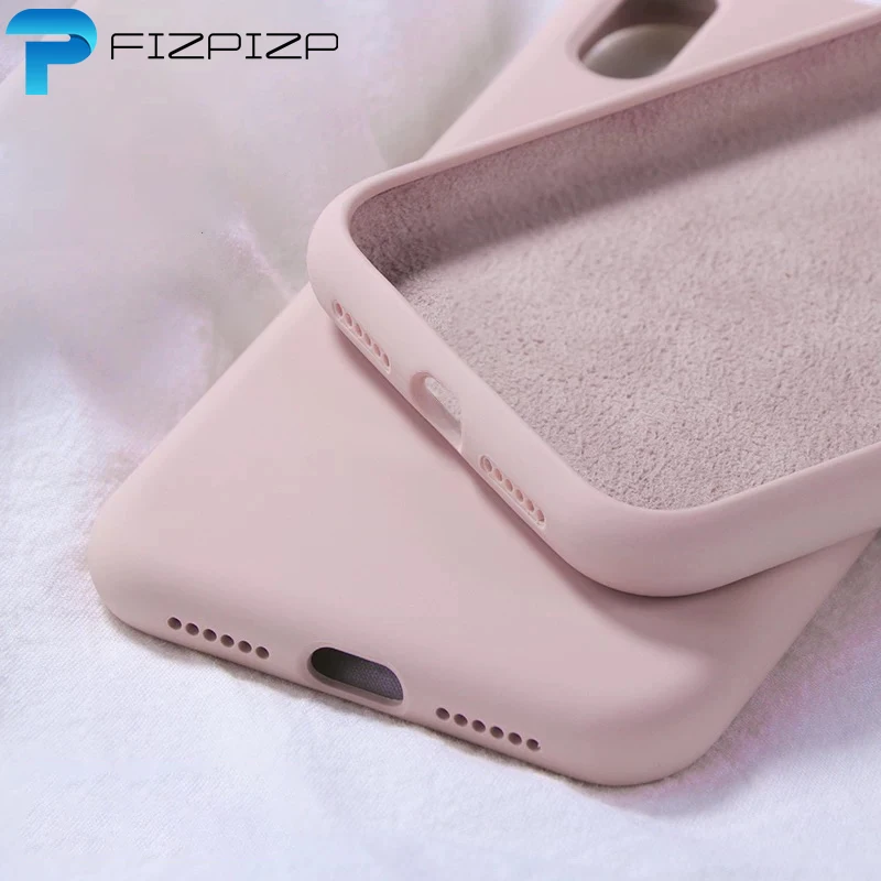 Силиконовый однотонный чехол для iPhone XS MAX XR X, жидкие Чехлы ярких цветов для iPhone 7, 6, 6 S, 8 Plus, мягкий чехол из ТПУ