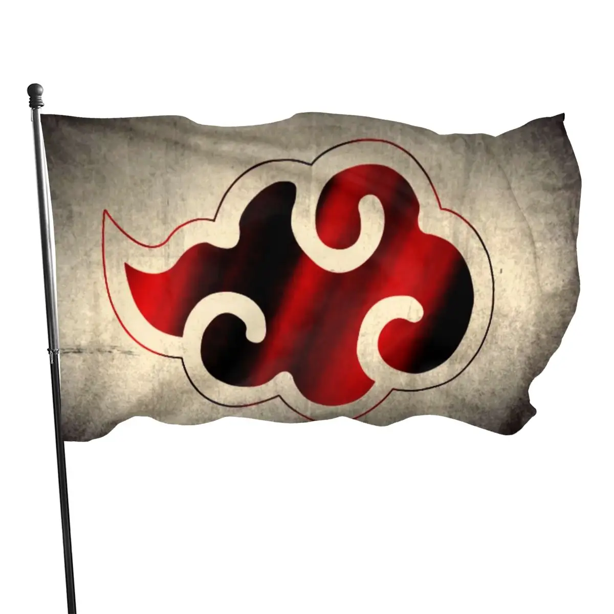 Логотип в виде красного облака японской анимационной организации для украшения