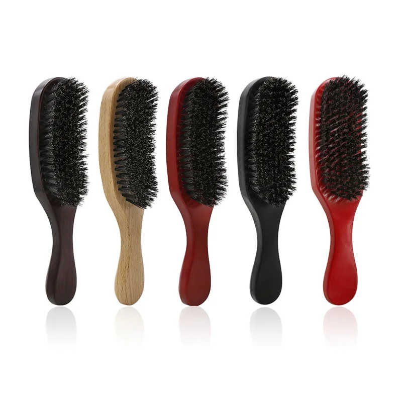 

Barber Hair Tools Boar Bristle Beard Brush Men Beard Shaving Brush Face Beard Cleaning Tools Hairbrush Comb Hairdressing Tools
