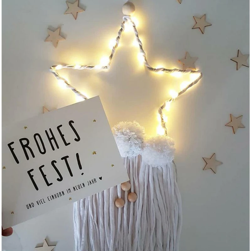 СВЕТОДИОДНЫЙ цветной декор Ловец снов сделай сам украшение для детской комнаты