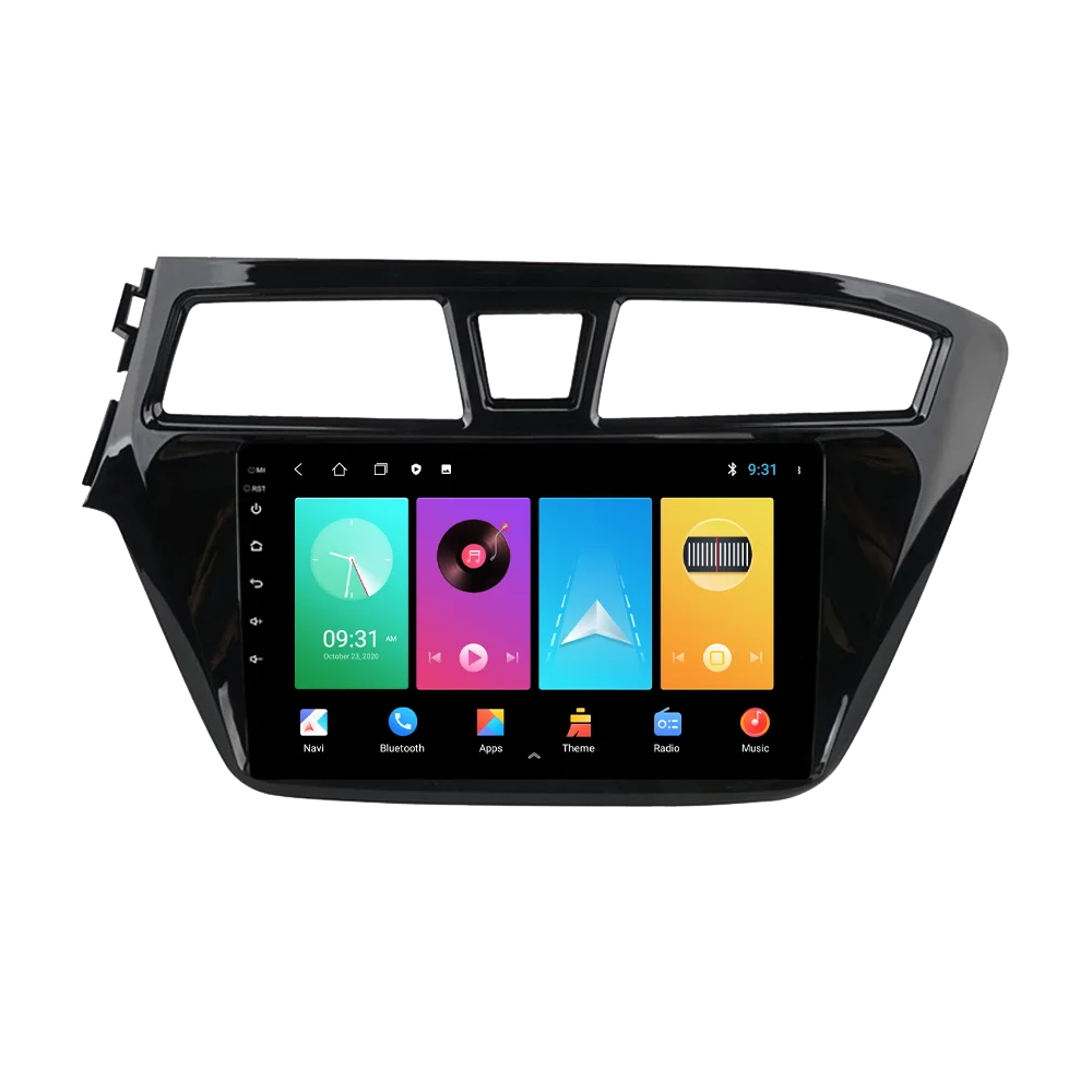 Автомагнитола Hyundai I20 мультимедийный видеоплеер на Android экран 9 дюймов 2.5D Gps Bluetooth FM