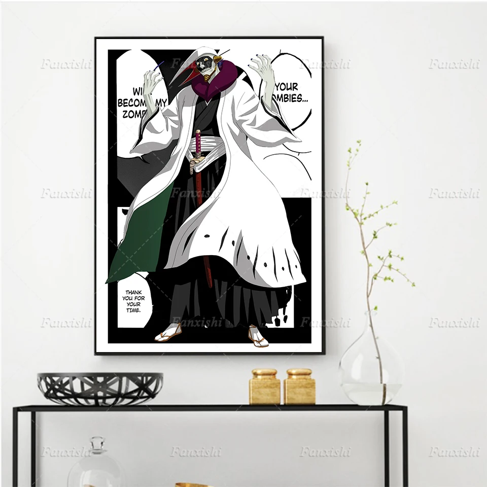 Mayuri Kurotsuchi Anime художественный плакат на холсте Живопись манга печать модульные картины для гостиной спальни настенное искусство домашний Декор подарок