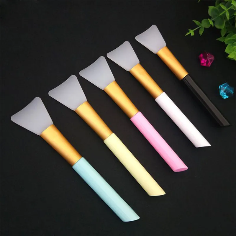 SAIANTTH Silicone facial mask brush makeup brushes soft head silicone adjust stick DIY beauty tools foundation cosmetic Brochas | Красота и