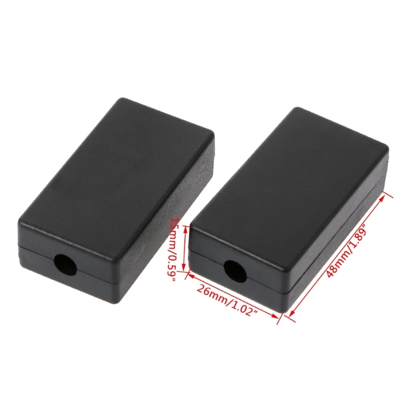 

5Pcs Black DIY Electric Plastic Waterproof Project Junction Box Case 48*26*15mm