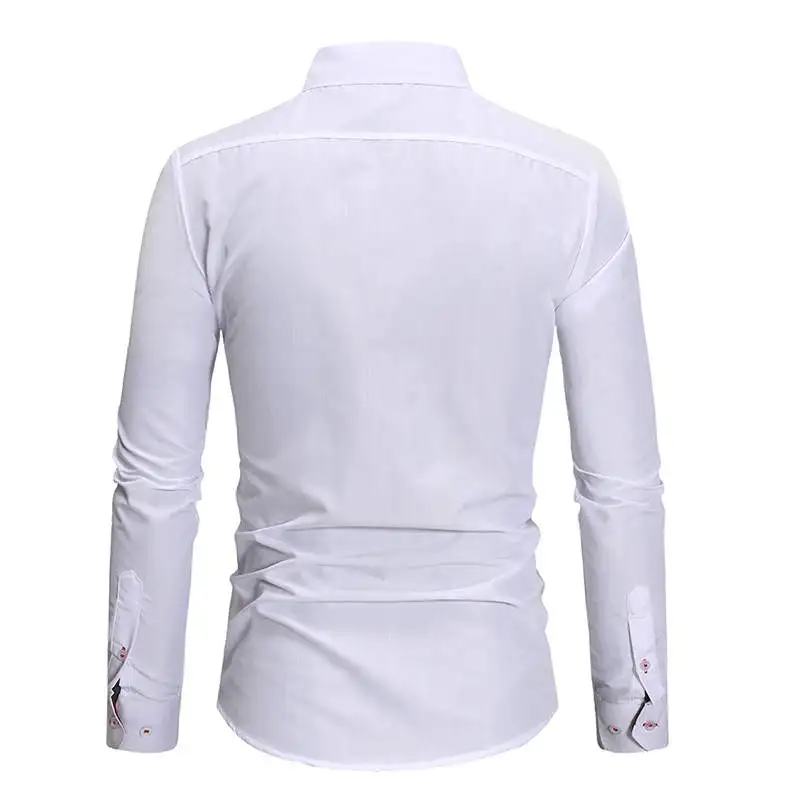 Casual Men's Social Shirt Men Personality Long-sleeved Blouse Top Long Sleeve |