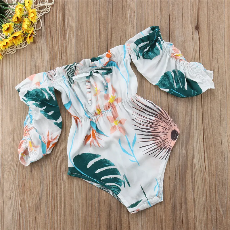 Pudcoco/комбинезон для новорожденных девочек с открытыми плечами и длинными