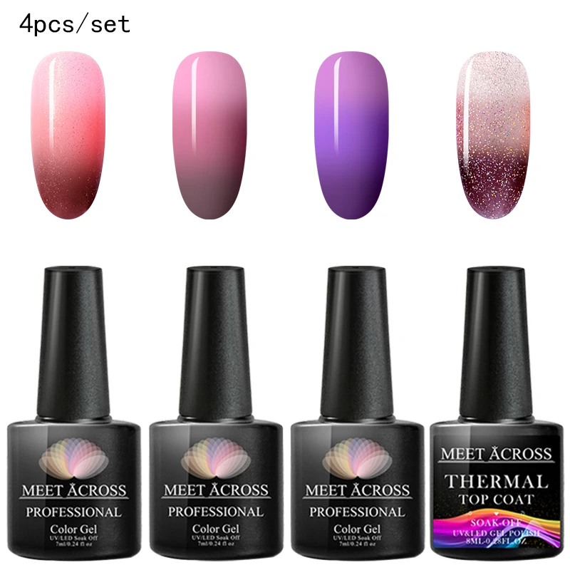 4 шт. голографический Гель лак для ногтей|Комплекты и наборы| |