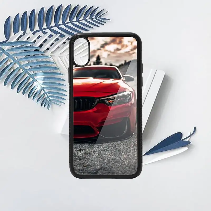 

Blue Red Car Phone Case TPU For iPhone X XR XS 11 12 mini Pro MAX 6 6S 7 8 Plus SE 2020