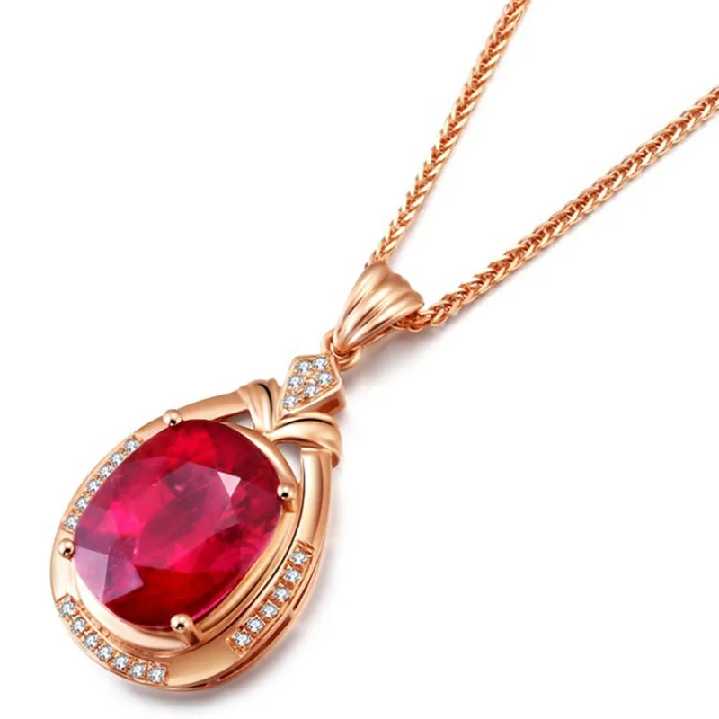 Индийское элегантное женское ожерелье с красными каплями воды ювелирные изделия