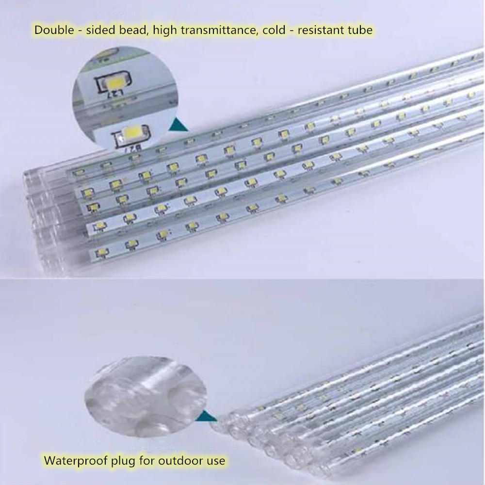 80 см 30 50 для улицы Сезон лето осень метеоритный дождь светильник Рождественские