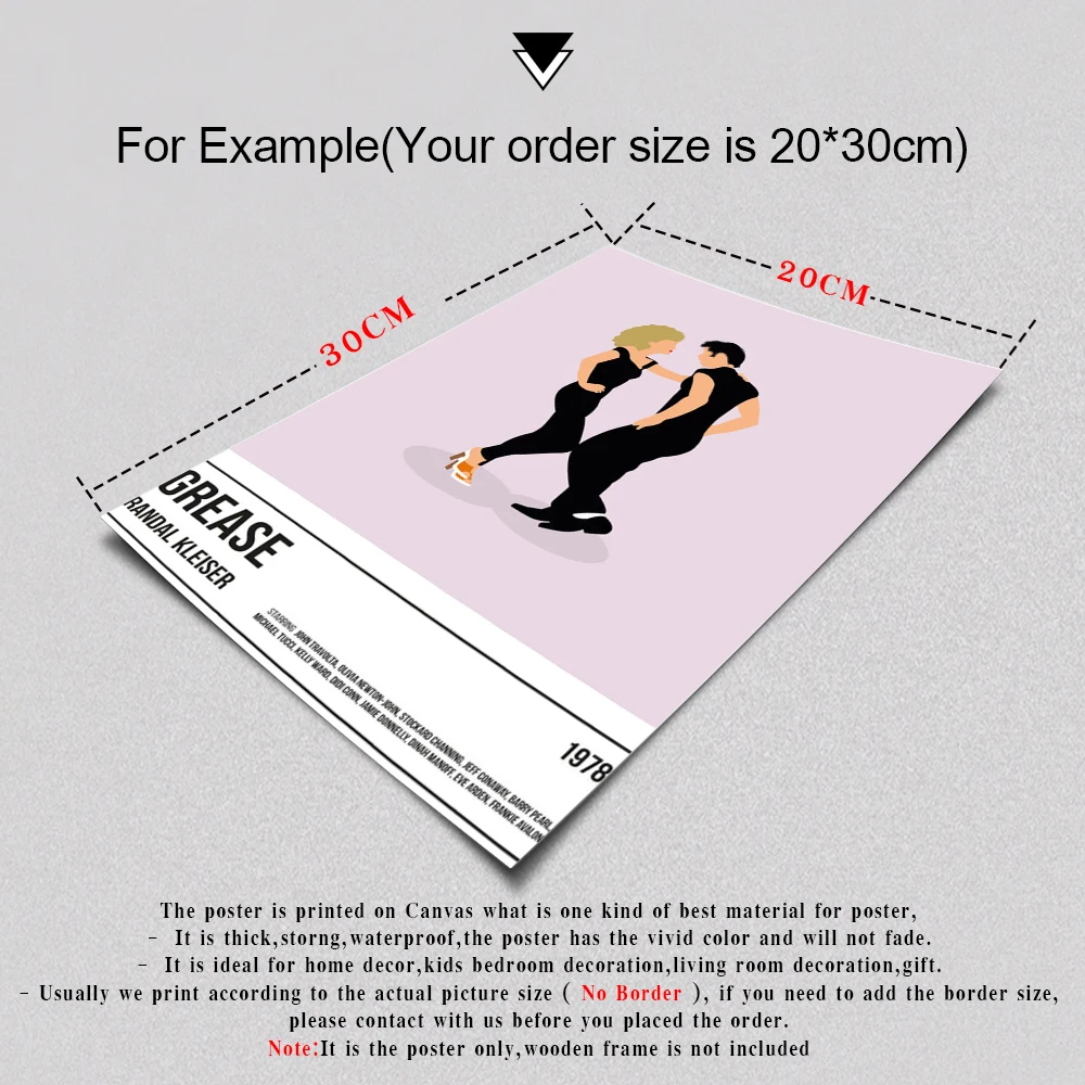 

Classic Movie Poster Art Print Pulp Fiction Poster Abstract Minimalist Wall Art Dancing Film Canvas Painting Wall Pictures Deco