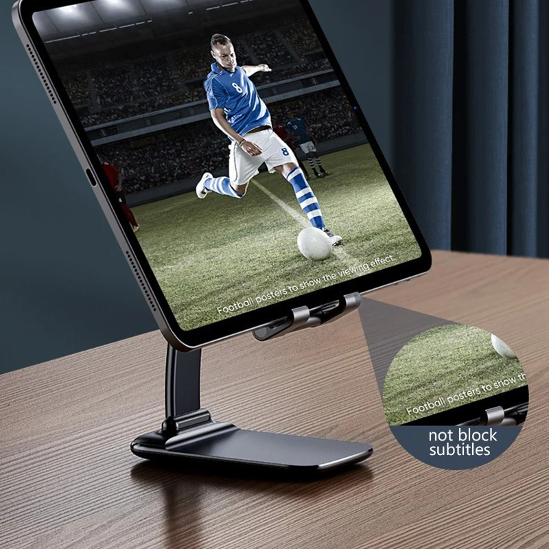 

Universal Adjustable Phone Holder Stand for IPhone 12 Pro Max Samsung Note 20 Ultra IPad Tablet Foldable Metal Holder Desk Stand