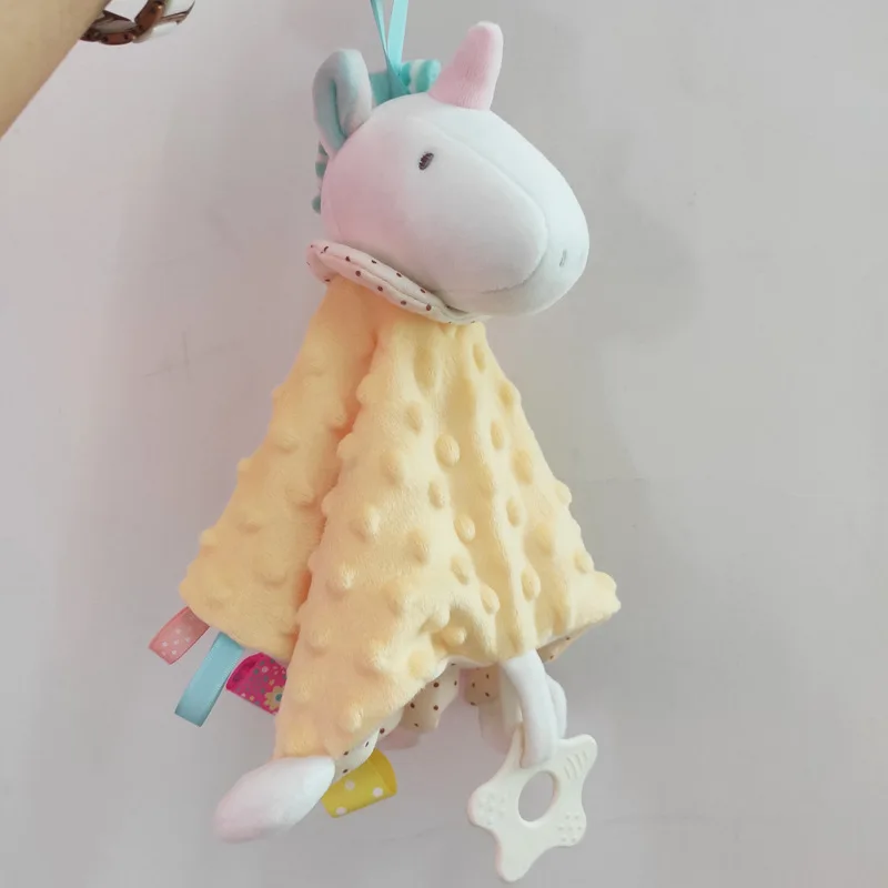 Детское удобное плюшевое полотенце успокаивающее с симпатичным Кроликом