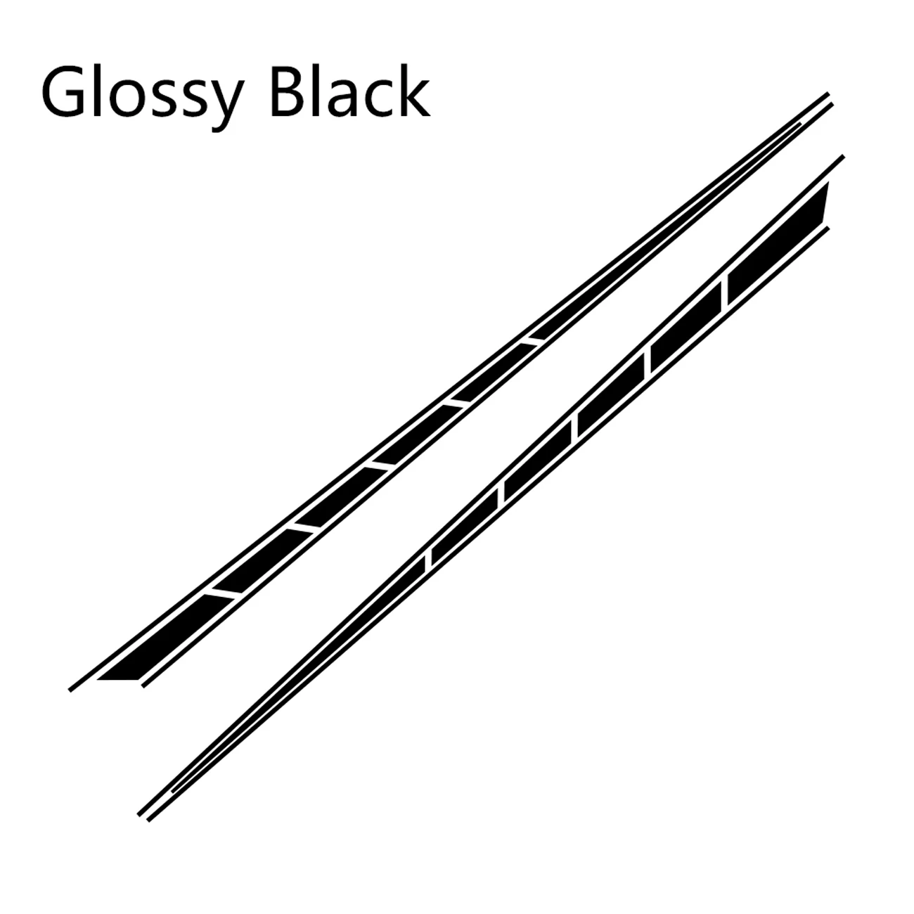 

2pcs Car Stickers Door Both Side Stripes Wrap Vinyl Film Bumper Tuning Style Trim Automobiles Products Car Accessories