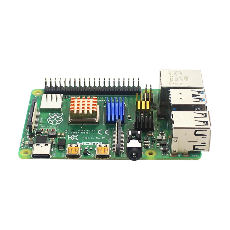 Raspberry Pi 4 Model B 4pcs Aluminum Heat Sink Silver Black Gold Blue Multicolor Cooling Radiator kit for RPi 4B | Компьютеры и офис