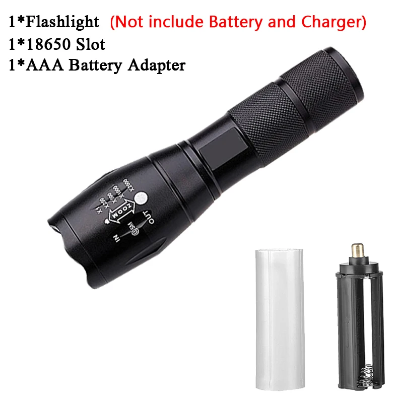 Option A Litwod Z40 L2 T6 Q5 Мощный водонепроницаемый светодиодный портативный фонарь для кемпинга, фонарь для самообороны, тактический фонарь - Испускаемый цвет: Option A