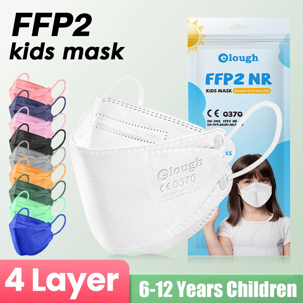 Mascarillas ffp2 children Kids KN95 Mask niños fpp2 colores homologada españa ffp2mask 6-14 Years Boys Girls Protective maske