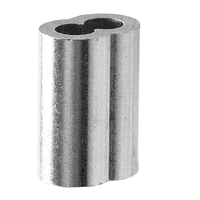 au04 18inch 100pcs aluminum crimping loop sleeve for wire rope cable ferrule