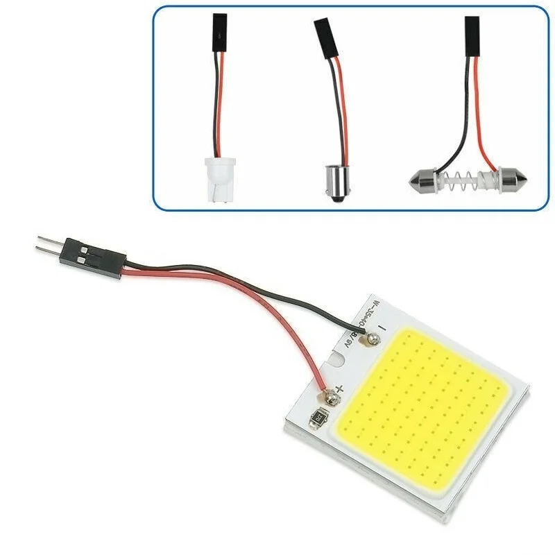 

5pcs Car COB LED Light Panel Reading Lamp 48SMD Trunk Dome Licenseplate Bulb Auto Interior Lights