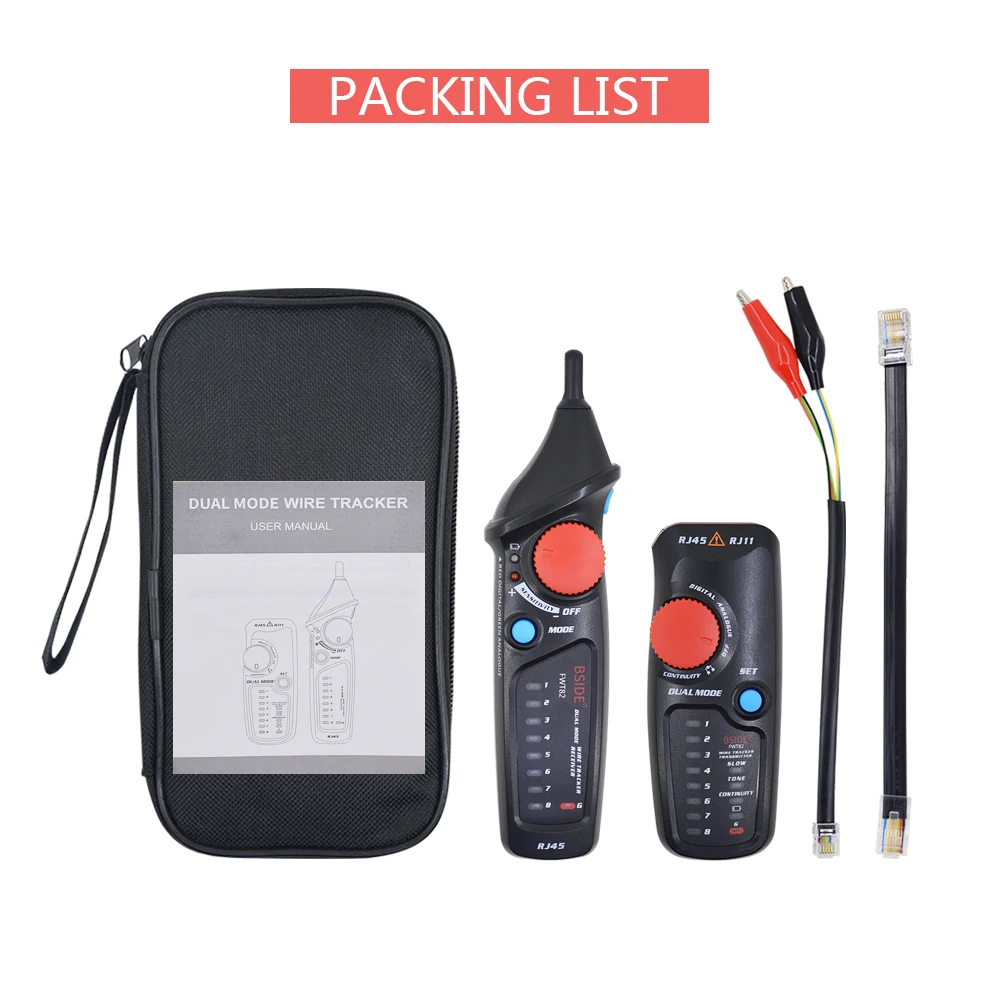 Сетевой кабель трекер BSIDE FWT82 двойной режим тоник RJ45 RJ11 телефонный Ethernet LAN