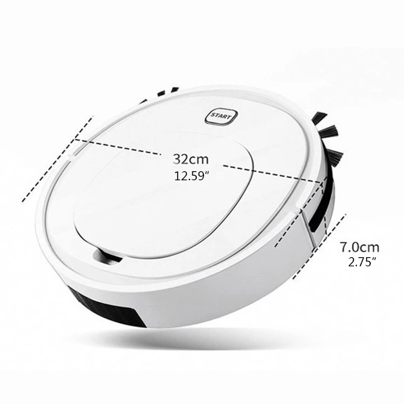 

Robot Vacuum Cleaner Tangle-free Suction Super Slim Robotic Vacuum Cleaner Ideal For Pet Hair Hard Floor Low Pile Carpet